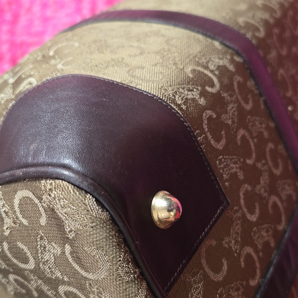 Celine Vintage Brown Monogram Duffel Bag - Picture 6 of 12